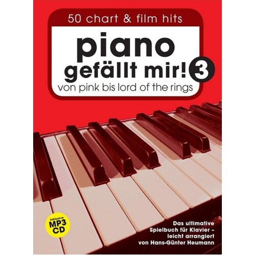 Piano Gefallt Mir! 50 Chart And Film Hits Book 3 Book/CD Book