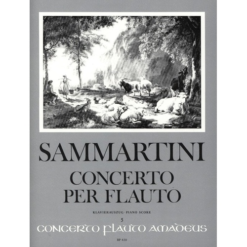 Sammartini Concerto F Major for Descant Recorder and Piano - Trinity Syllabus Edition, Amadeus Publisher, 1 Page