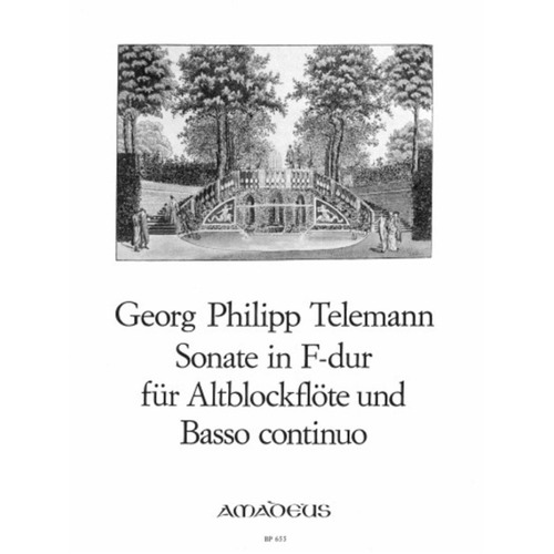 Sonata F Twv 41:F2 Tre Rec Piano Book