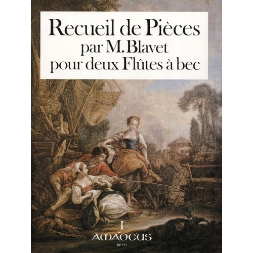 Blavet Recueil de Pieces I for 2 Treble Recorders - Duet Format