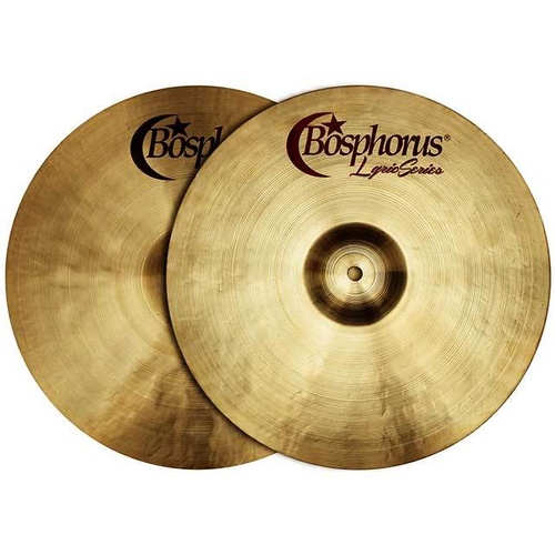 Bosphorus Lyric Series 14" Hi-Hats - Designed with Ari Hoenig, versatile with clear stick definition, sturdy weight, and unique musical character.