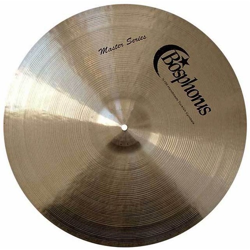 Bosphorus Master Series 20" Flat Ride Cymbal - Handcrafted, Thin, Dark Tone, Ideal for Jazz, Vintage Style, Amazing Stick Definition