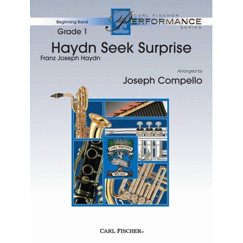 Haydn Seek Surprise Arr Compello Concert Band 1 Score/Parts