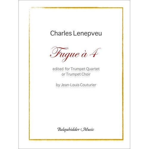 Lenepveu - Fugue A 4 Trumpetc Choir Score/Parts Book