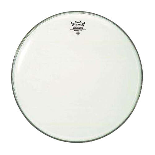 Remo BR-1218-00 18inch Ambassador Smooth White Bass Head