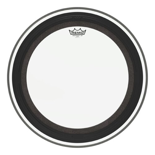 REMO Clear Ambassador SMT Clear Bass Drum Head, 22"