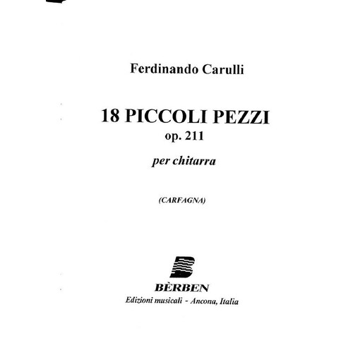 18 Piccoli Pezzi Op 211 Book
