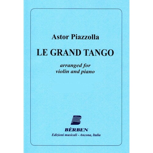 Piazzolla - Le Grand Tango Violin/Piano Arr Gubaidulina (Softcover Book)