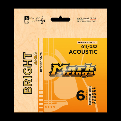 Markbass Bright Series 80/20 Bronze 11/52 Acoustic Guitar Set