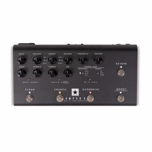Blackstar Dept 10 AMPED 3 Amp Pedal with 100 Watt High Gain, 6 Voicing Options, 3 Channels, Reverb, USB-C Connectivity