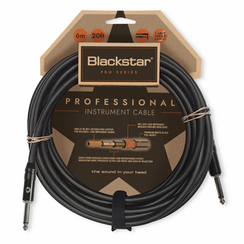 Blackstar Professional Instrument Cable 6M STR/STR