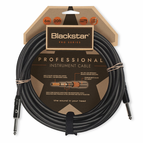 Blackstar Professional 6m Instrument Cable STR/STR
