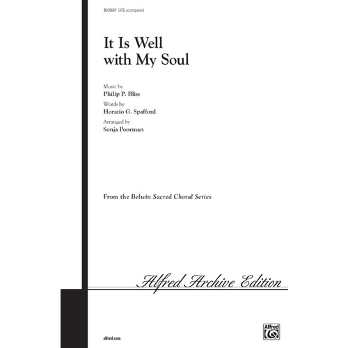It Is Well With My Soul SATB Choral Sheet Music