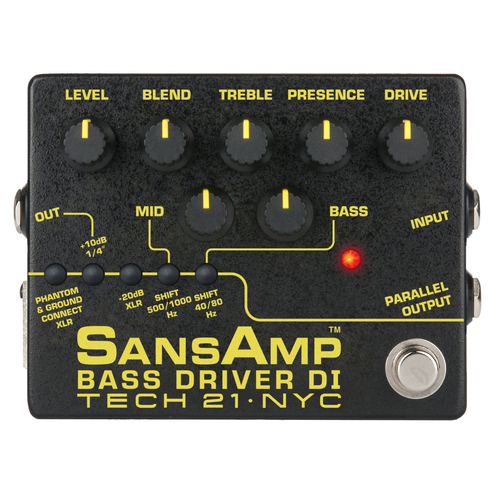 Tech 21 Sansamp Bass Driver D.I Version 2 Preamp Pedal