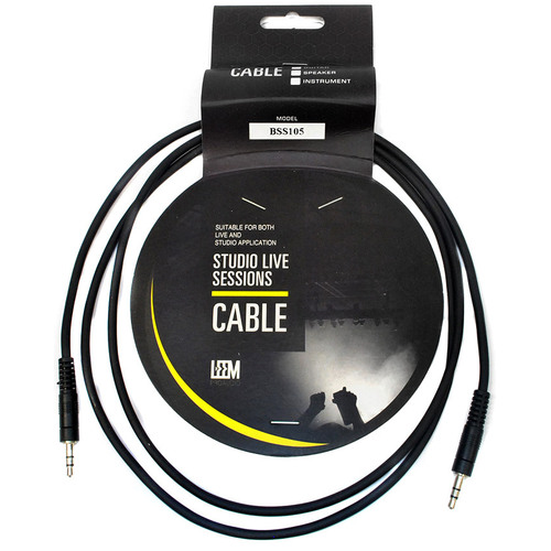 Leem 5ft 3.5mm Straight TRS Interconnect Cable
