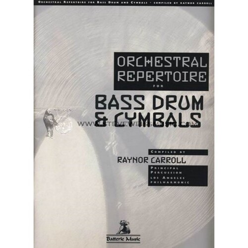 Orchestral Repertoire For Bass Drum And Cymbals Book