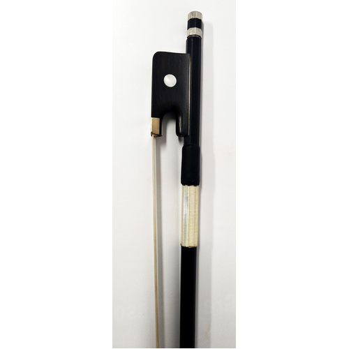 Carlo Giordano BV Series Fibreglass Cello Bow with Ebony Frog and Leather Grip