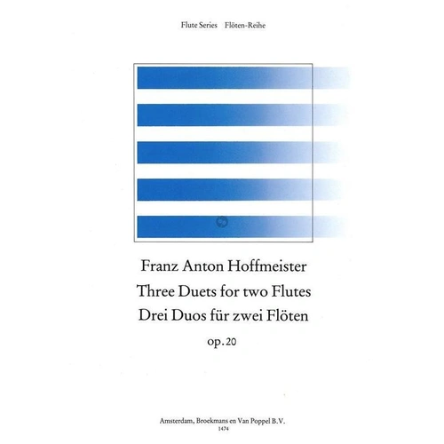 Hoffmeister - Three Duets for Two Flutes Op. 20 Vol. 1