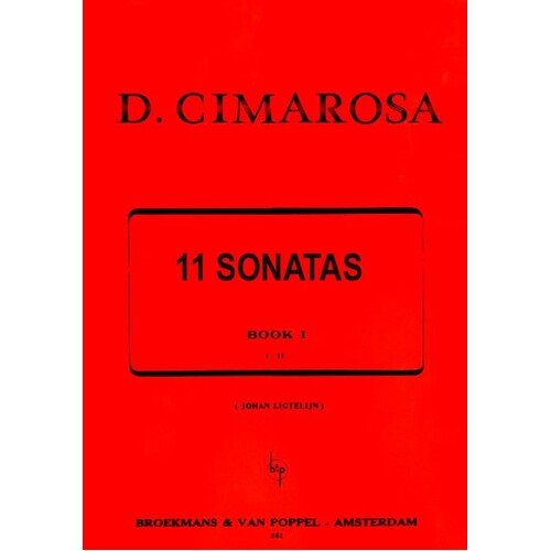 Cimarosa - 11 Sonatas Book 1 (Nos 1-11) (Softcover Book)