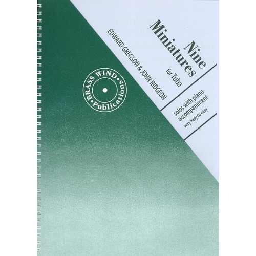 Nine Miniatures Eb Bass/Tuba BC by Edward Gregson, John Ridgeon - Brass Wind Publications