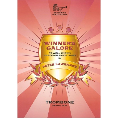 Winners Galore for Trombone with CD by Peter Lawrence