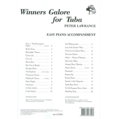 Winners Galore Tuba Piano Accompaniment (Softcover Book)