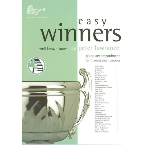 Easy Winners Brass Piano Accompaniment for Treble Brass by Peter Lawrence