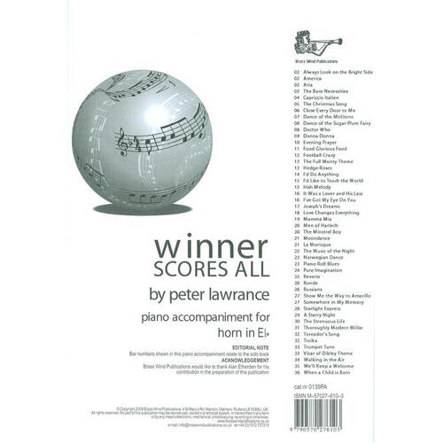 Winner Scores All For E Flat Horn Piano Accomp (Softcover Book)