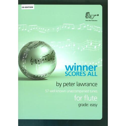 Winner Scores All For Flute Softcover Book/CD