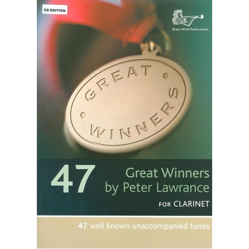 Great Winners for Clarinet with CD by Peter Lawrance
