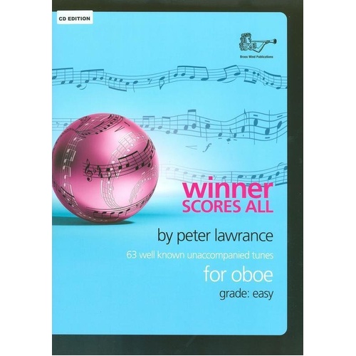 Winner Scores All for Oboe Book with CD by Peter Lawrance