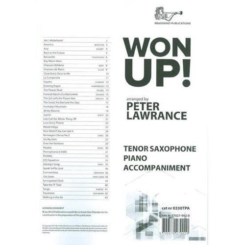 Won Up Tenor Sax Piano Accompaniment (Softcover Book)
