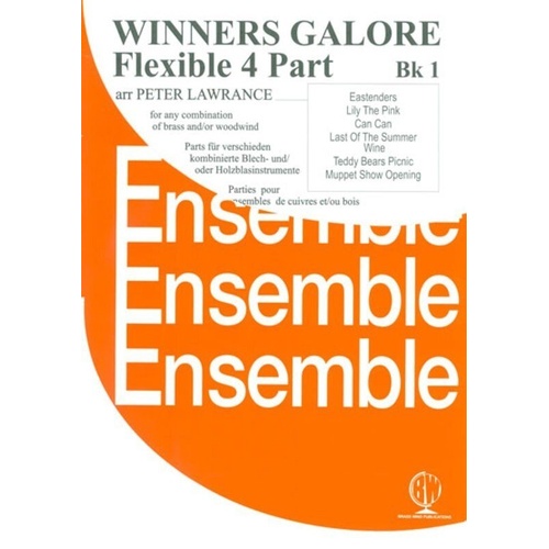 Winners Galore Flexible 4 Part Book 1 for Brass and Woodwind Instruments