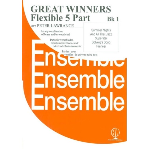 Great Winners Flexible 5 Part Book 1 for Brass and Woodwind Instruments