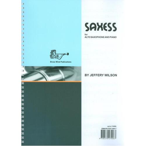 Wilson - Saxess For Alto Saxophone (Softcover Book)