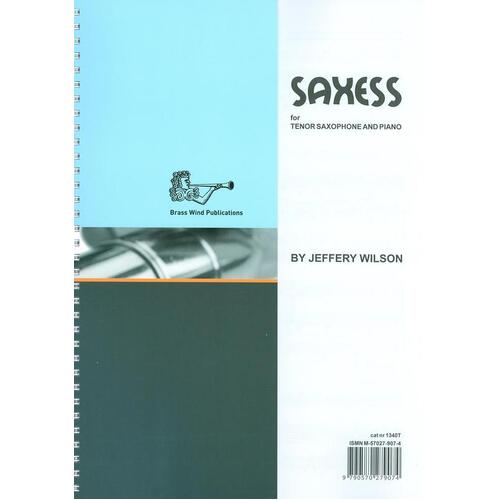 Wilson - Saxess For Tenor Saxophone (Softcover Book)
