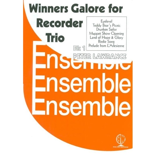 Winners Galore Recorder Trios Book 1 by Peter Lawrance