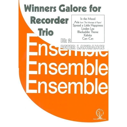 Winners Galore Recorder Trios Book 2 by Peter Lawrance