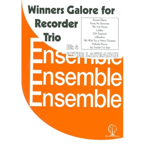 Winners Galore Recorder Trios Book 4 by Peter Lawrance