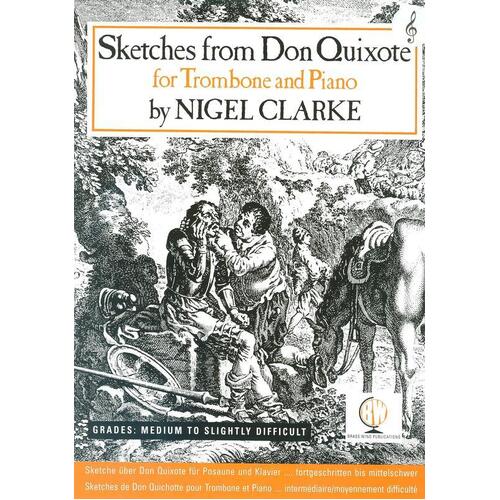 Clarke - Sketches From Don Quixote Trombone Tc (Softcover Book)