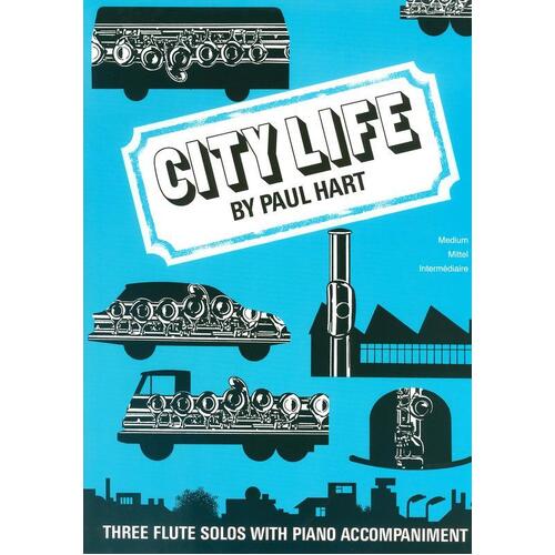 Hart - City Life Flute And Piano (Softcover Book)