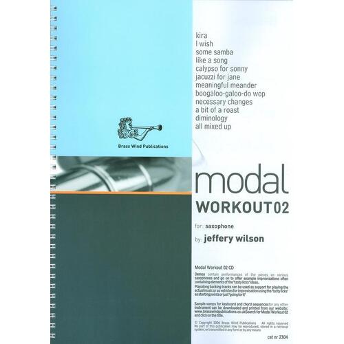 Modal Workout 02 For Alto Sax Softcover Book/CD
