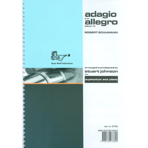 Schumann - Adagio And Allegro For Euphonium/Piano (Softcover Book)