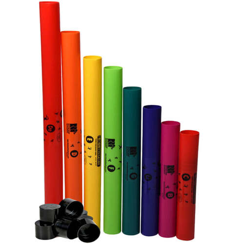 Boomwhackers 8-Note Diatonic C-Major Scale Set w/ Octaver Caps