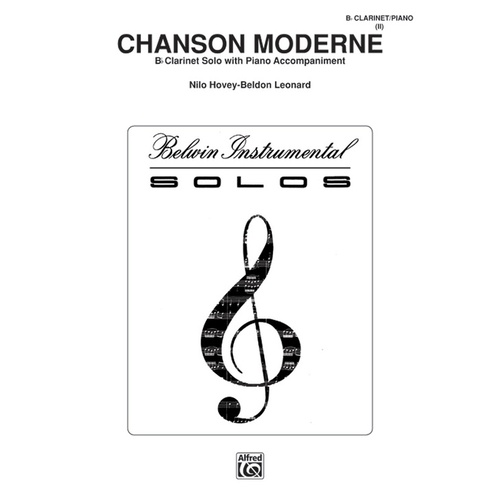 Chanson Moderne B Flat Clarinet/Piano