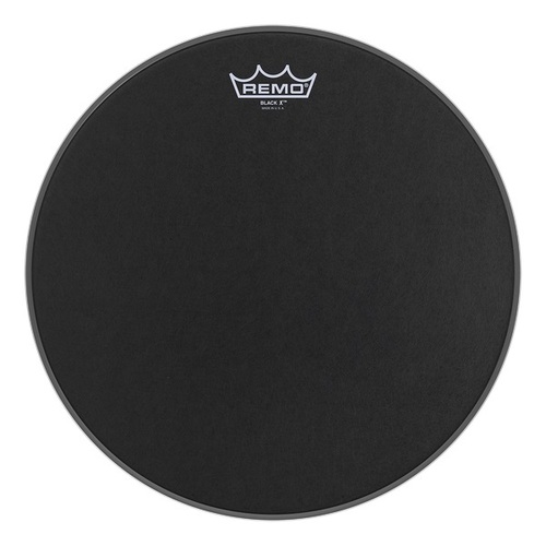 Remo 14" Emperor X Black Suede Drum Head w/ Black Dot