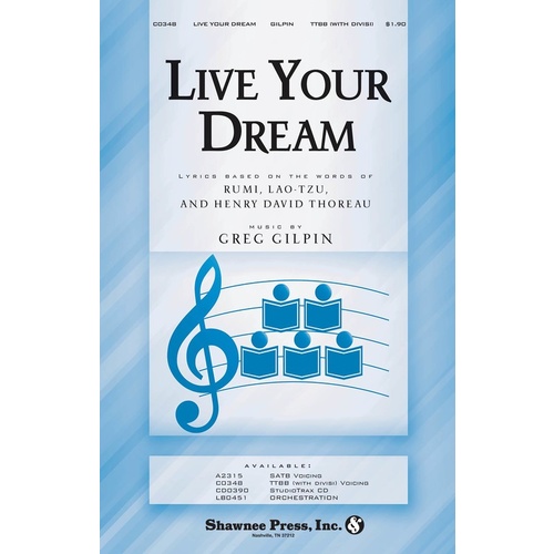 Live Your Dream TTBB Book