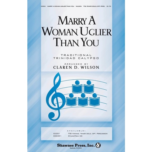 Marry A Woman Uglier Than You TTB Tenor Solo Opt Book