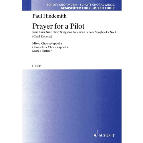 Prayer For A Pilot SATB Book