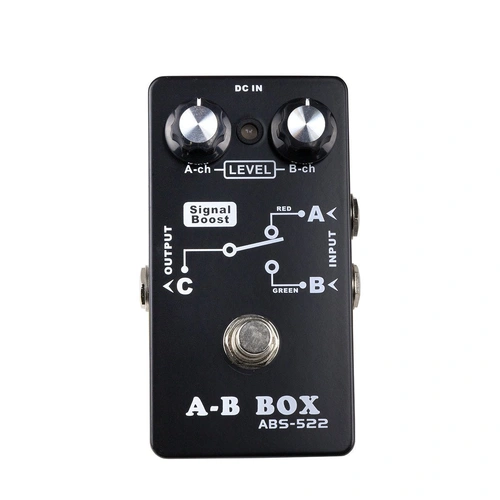 Crossfire AB Box Double Inputs to Single Output Footswitch Pedal